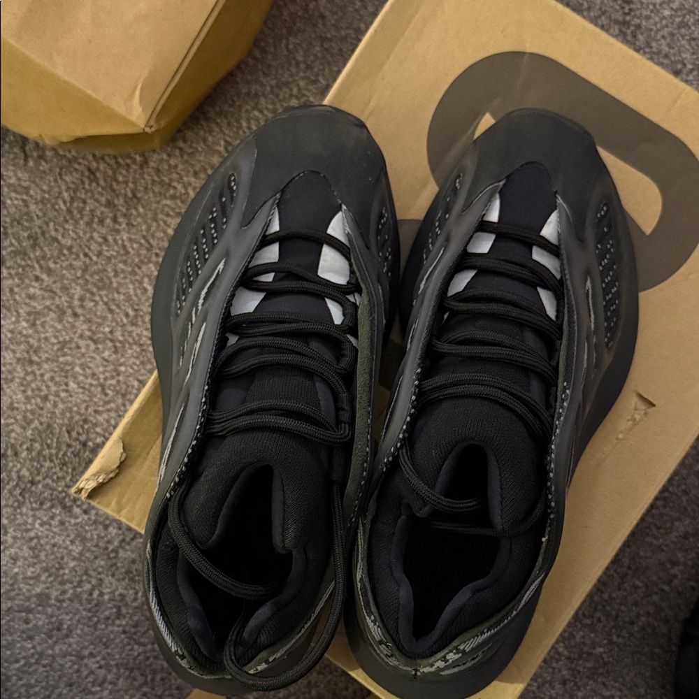 Yeezy Black and Gray Sneakers